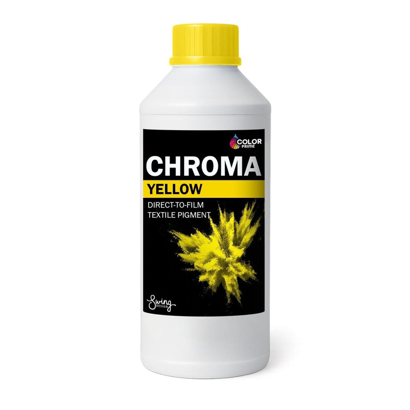 DTF Station Direct To Film (DTF) Yellow Color Prime Chroma Ink - 1 Liter - Swing Design
