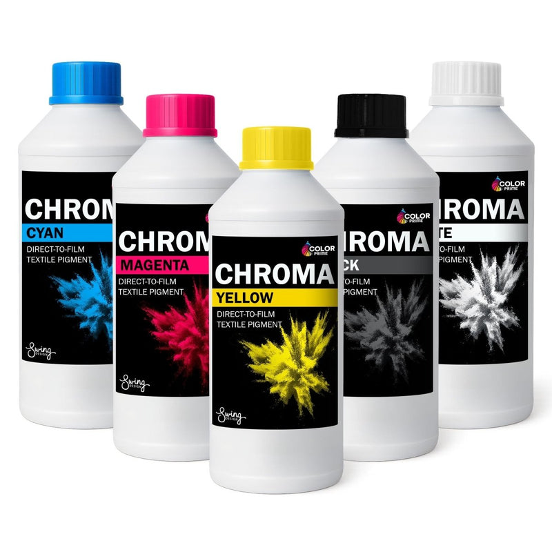 DTF Station Direct To Film (DTF) Yellow Color Prime Chroma Ink - 1 Liter - Swing Design