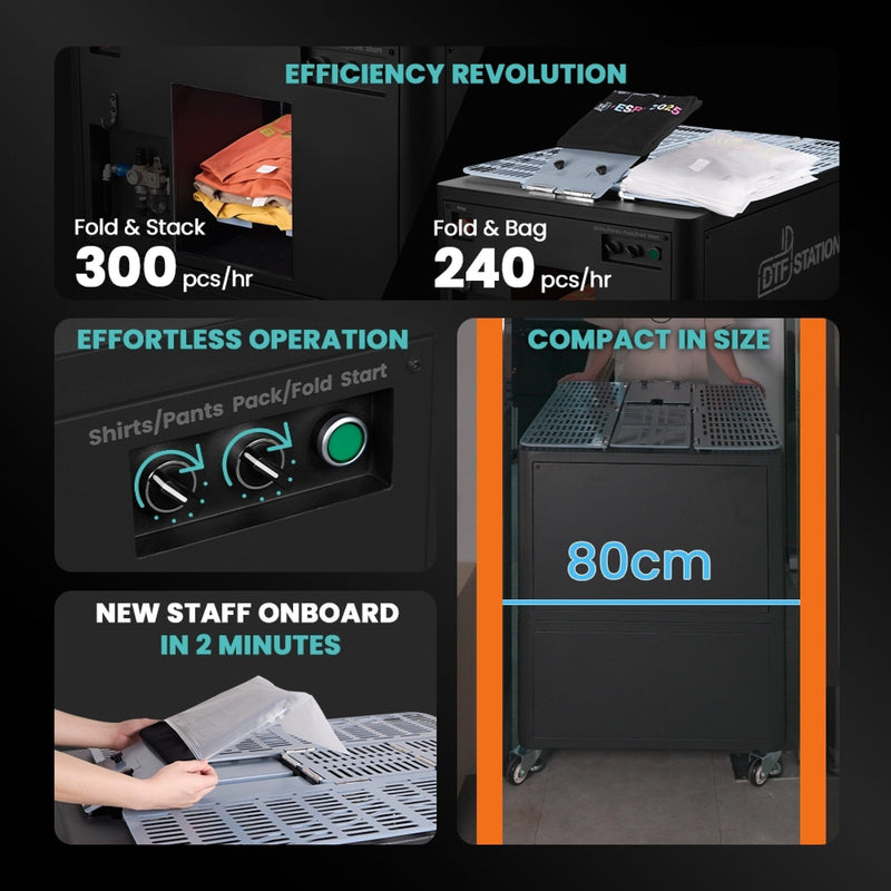 DTF Station FoldFlex 100 Garment Folder DTF Bundles Prestige