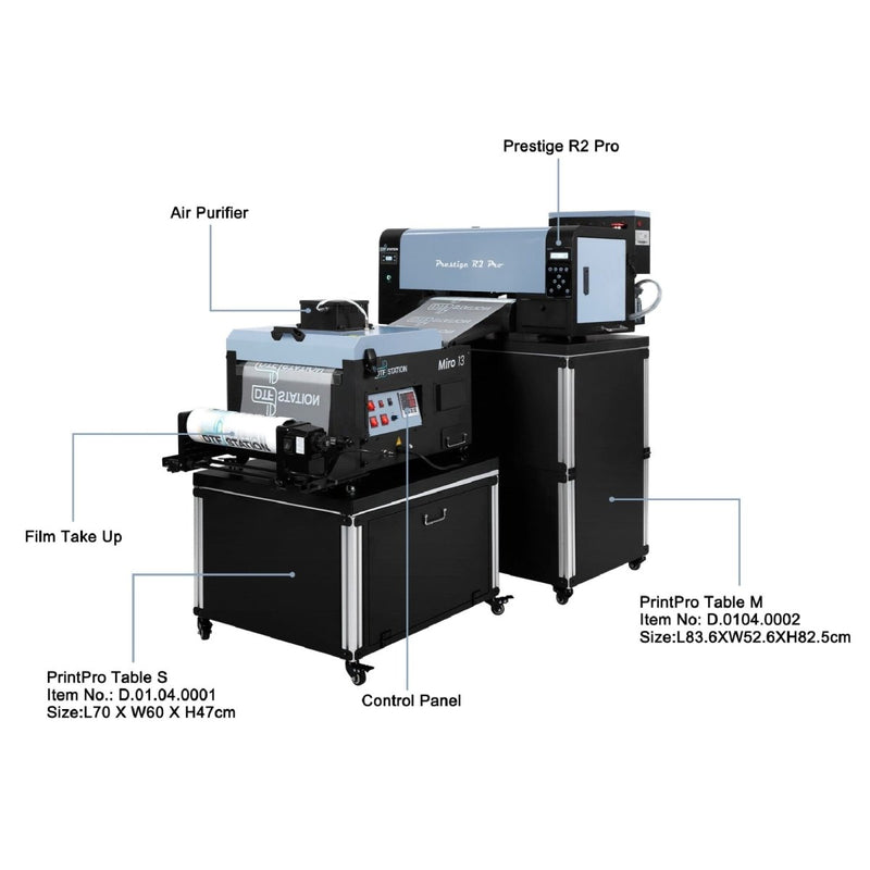 DTF Station PrintPro Tables for DTF Printers & Shaker Ovens - S & M Swing Design 17