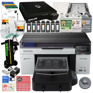 Epson F2270 DTG & DTF Combo Printer w/ DTF Powder & Film, Pretreatment & Sprayer DTG Bundles Epson 