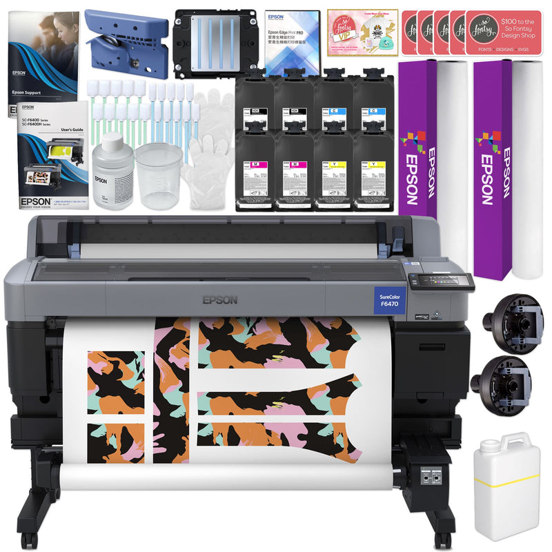 Epson SureColor F6470 Dye Sublimation Printer & Ink Bundle - 44" Sublimation Bundle Epson