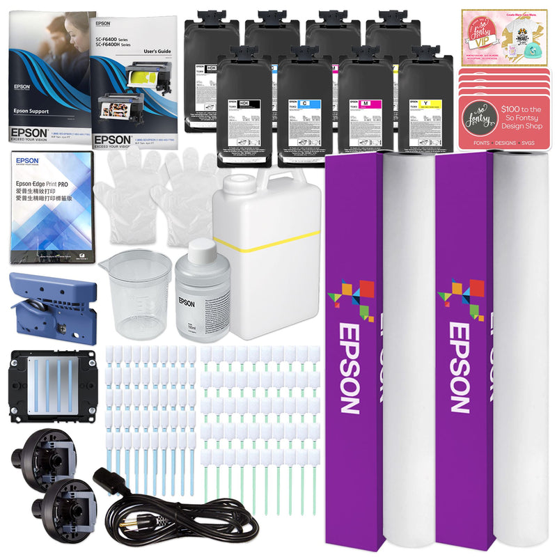 Epson SureColor F6470 Dye Sublimation Printer & Ink Bundle - 44" Sublimation Bundle Epson