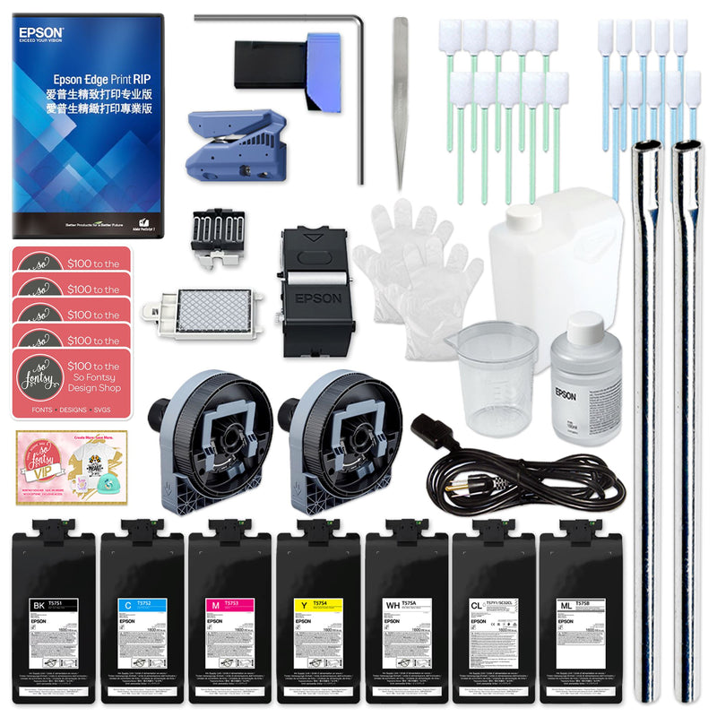 Epson SureColor G6070 35" Direct To Film (DTF) Roll Printer with Inks DTF Bundles Epson