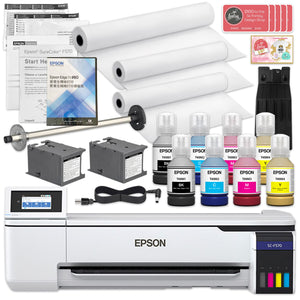 Epson SureColor PRO F570 24" Sublimation Printer w/ Geo Knight Heat Press Sublimation Bundle Epson 