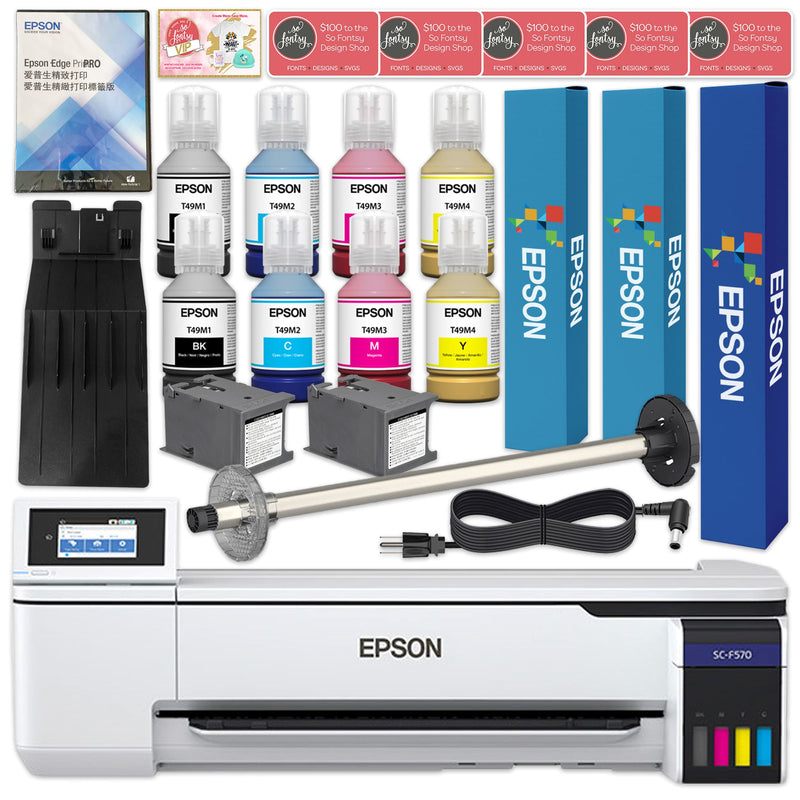 Epson SureColor PRO F570 24" Sublimation Printer w/ ProSub Sublimation Oven Sublimation Bundle Epson