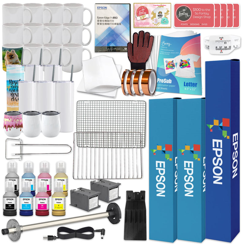 Epson SureColor PRO F570 24" Sublimation Printer w/ ProSub Sublimation Oven Sublimation Bundle Epson