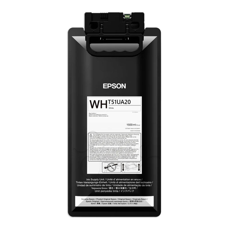 Epson UltraChrome GS3 T51U White Ink Pack - 1500ml Eco Printers Epson