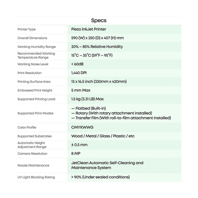 eufyMake E1 UV DTF & Direct To Object 3D-Texture Printer - 13" x 16.5" DTF Bundles Eufymake