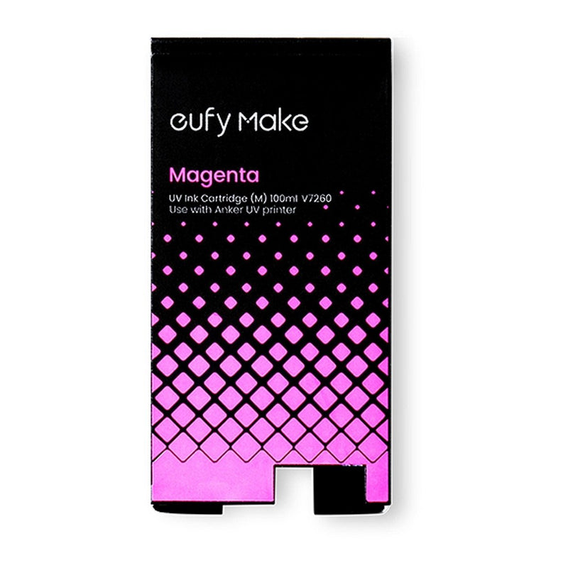eufyMake E1 UV Replacement Ink Cartridge 100 ml - Magenta - Swing Design1