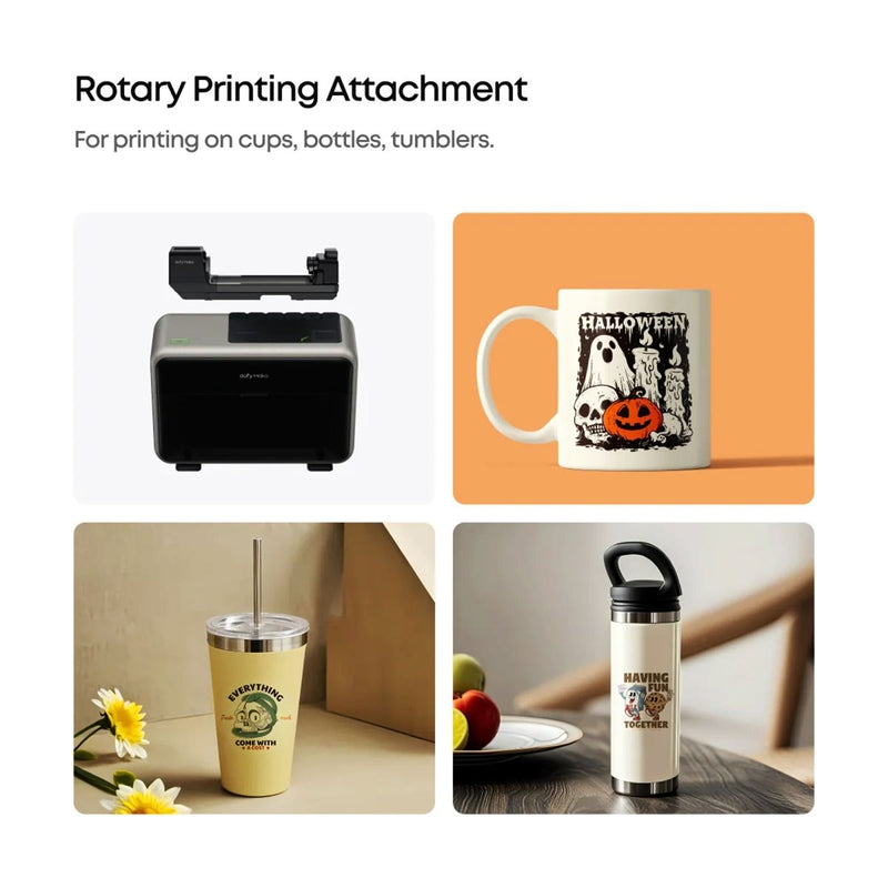 eufyMake E1 UV Rotary Printing Attachment & Blanks Bundle - Swing Design