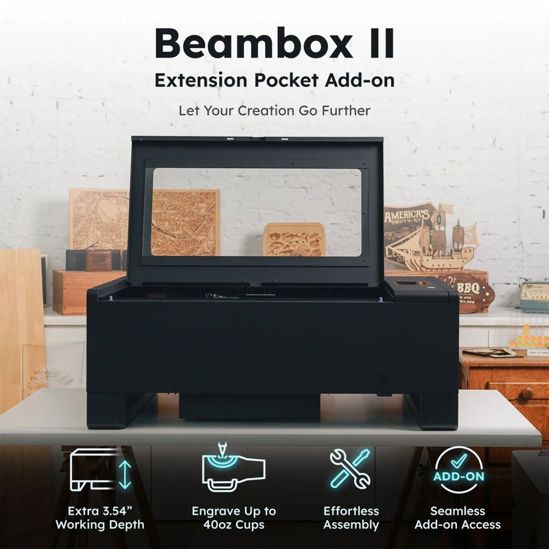 FLUX Beambox II Pocket Riser Base Add-on - Swing Design5
