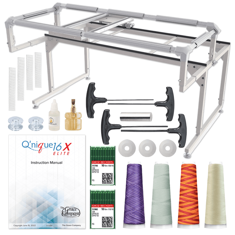 Grace 16X Longarm Bundle with Free Q-Zone Quilting Frame Swing Design 4