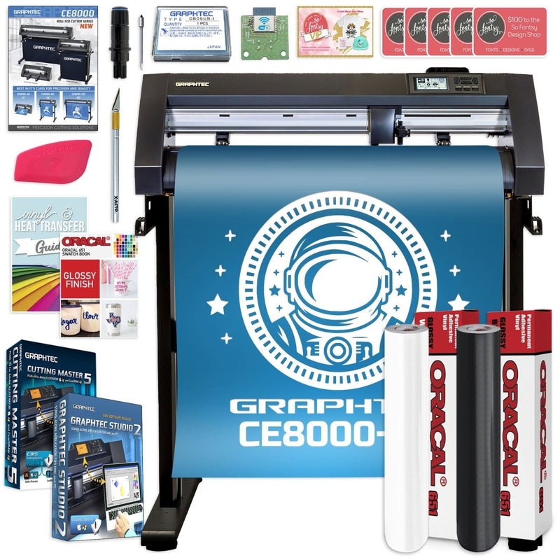 Graphtec CE8000-60 24in Vinyl Cutter with Professional Bundle & SoftwareEthernet + Wireless LAN Module - Swing Design