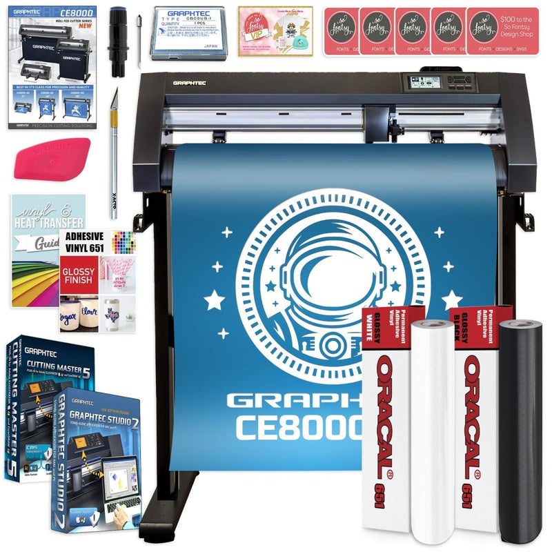 Graphtec CE8000-60 24in Vinyl Cutter with Professional Bundle & SoftwareEthernet Only - Swing Design