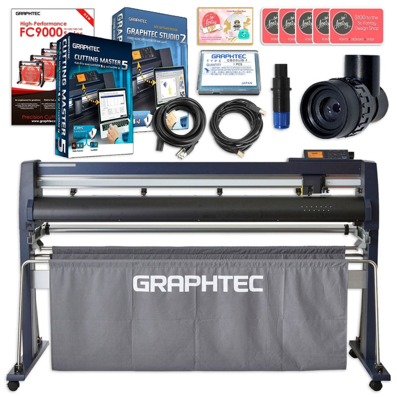Graphtec FC9000-140 54 Inch Vinyl Cutter w/ Software & 3 Year Warranty - Swing Design