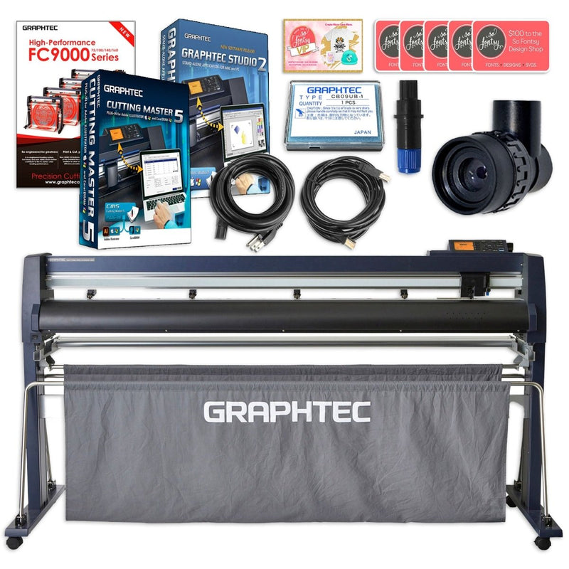 Graphtec FC9000-160 64" Vinyl Cutter w/ Software & 3 Year Warranty - Swing Design