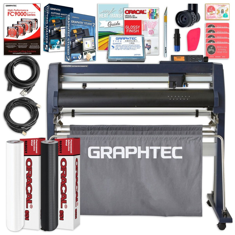 Graphtec FC9000-75 30" Vinyl Cutter w/ Software, Bundle & 3 Year Warranty - Swing Design