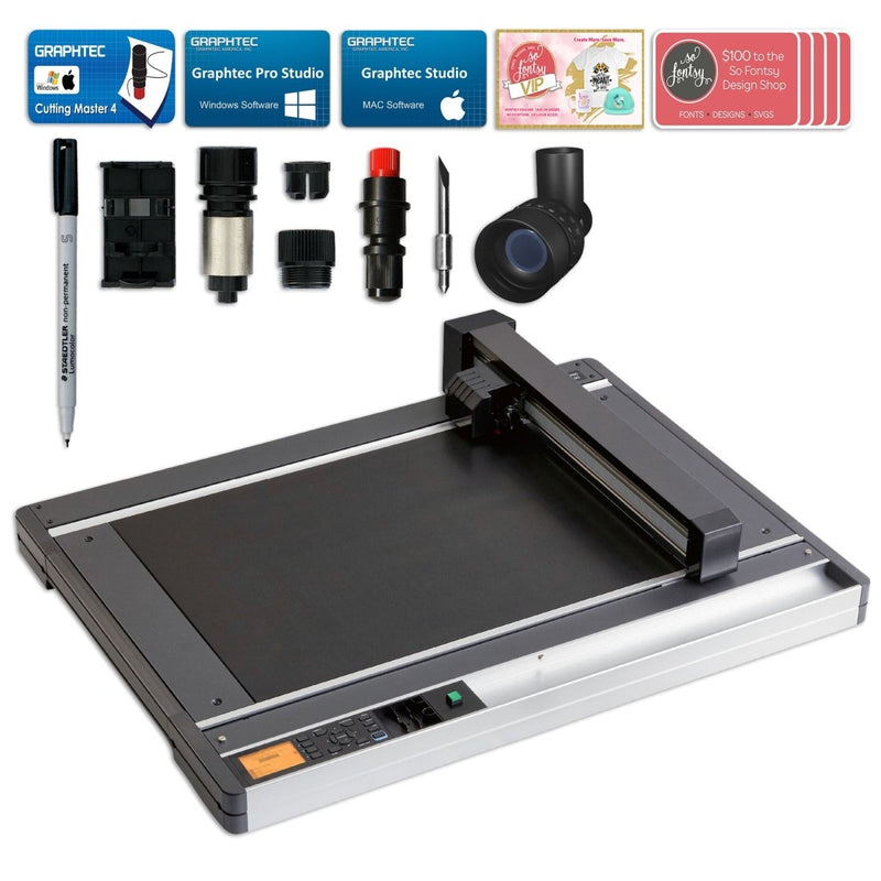 Graphtec FCX4000-50 ES Flatbed Cutter - 25.98" x 19.21" with Bonus Software - Swing Design1