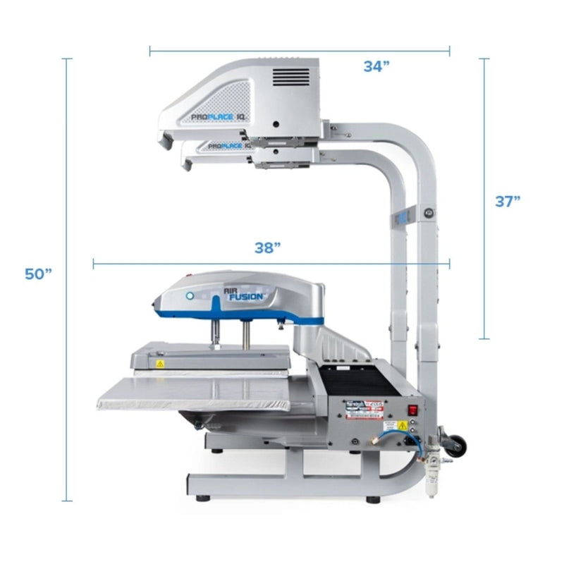 Hotronix Dual Air Fusion Heat Press 16" x 20" with ProPlace IQ Swing Design 9