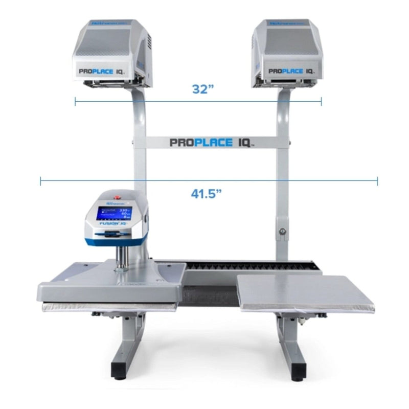 Hotronix Dual Air Fusion Heat Press 16" x 20" with ProPlace IQ Swing Design 8