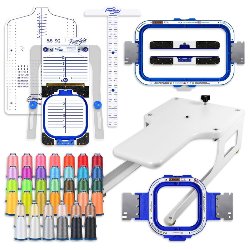 Mighty Hoop 5.5in & 8x13in Kit with Thread for BAi Embroidery Machines - Swing Design