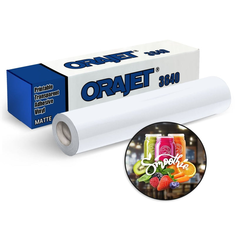 Orajet 3640 Printable Transparent Matte Adhesive Vinyl - 20" x 30 FT - Swing Design1