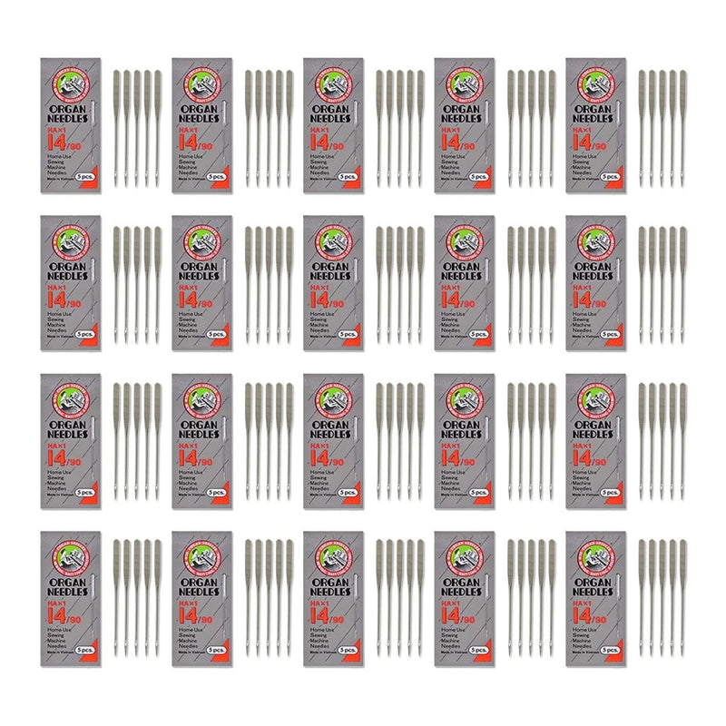 ORGAN HA 90/14 Universal Flat Embroidery Needles - 100 Needles - Swing Design1