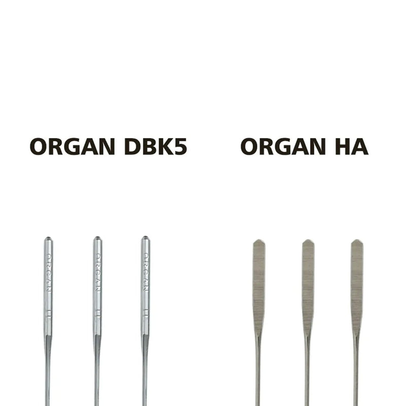 ORGAN HA 90/14 Universal Flat Embroidery Needles - 100 Needles - Swing Design5