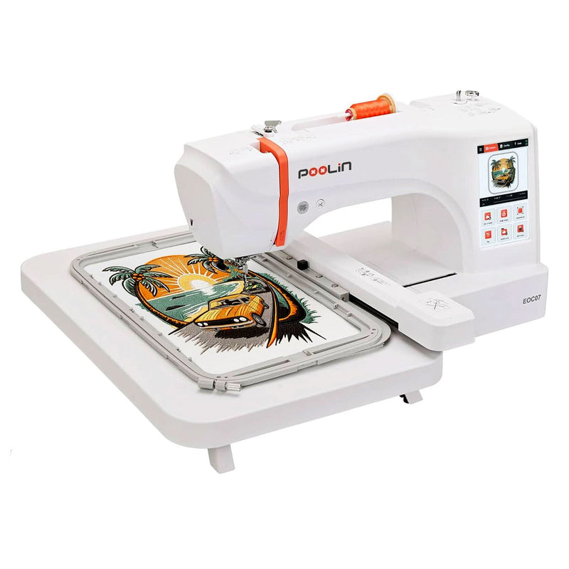POOLIN EOC07 7.9in x 15in Computerized Embroidery Machine For Home Business Poolin Embroidery Machines Poolin