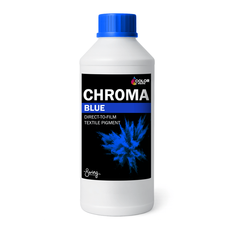 Prestige Direct To Film (DTF) Color Prime Chroma Ink Blue - 1 kg Swing Design 1