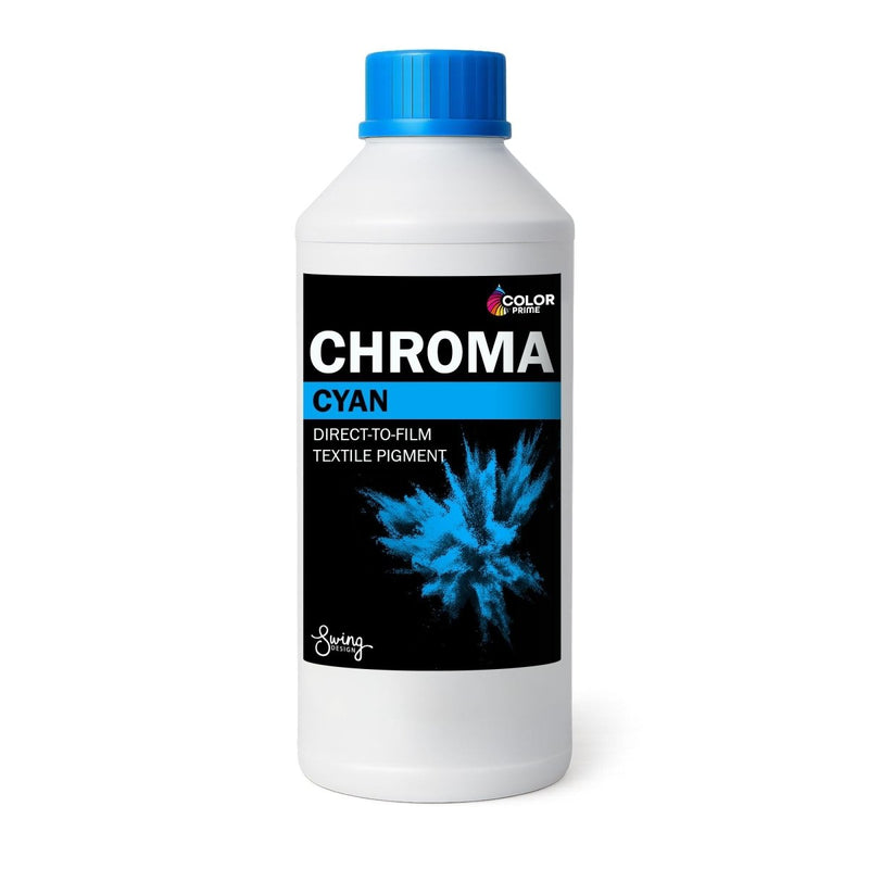 Prestige Direct To Film (DTF) Color Prime Chroma Ink Set - CMYK + White - Swing Design