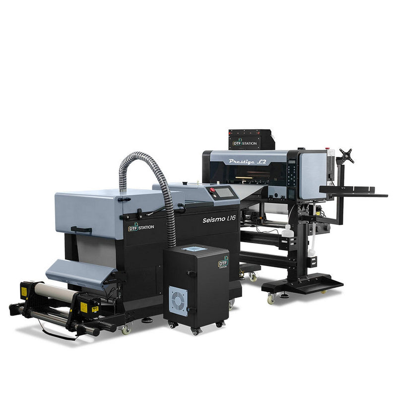 Prestige Direct To Film L2 Roll Printer with L16 Shaker, Oven, Inks, Film DTF Bundles Prestige