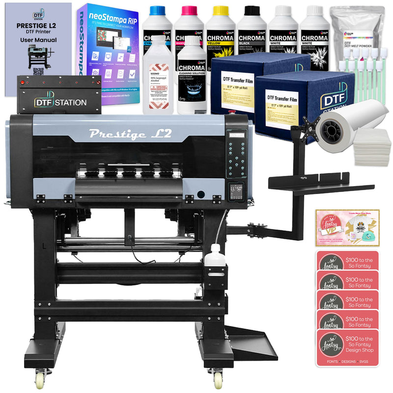Prestige L2 Direct To Film (DTF) Roll Printer w/ Supplies & Training - 16" DTF Bundles Prestige
