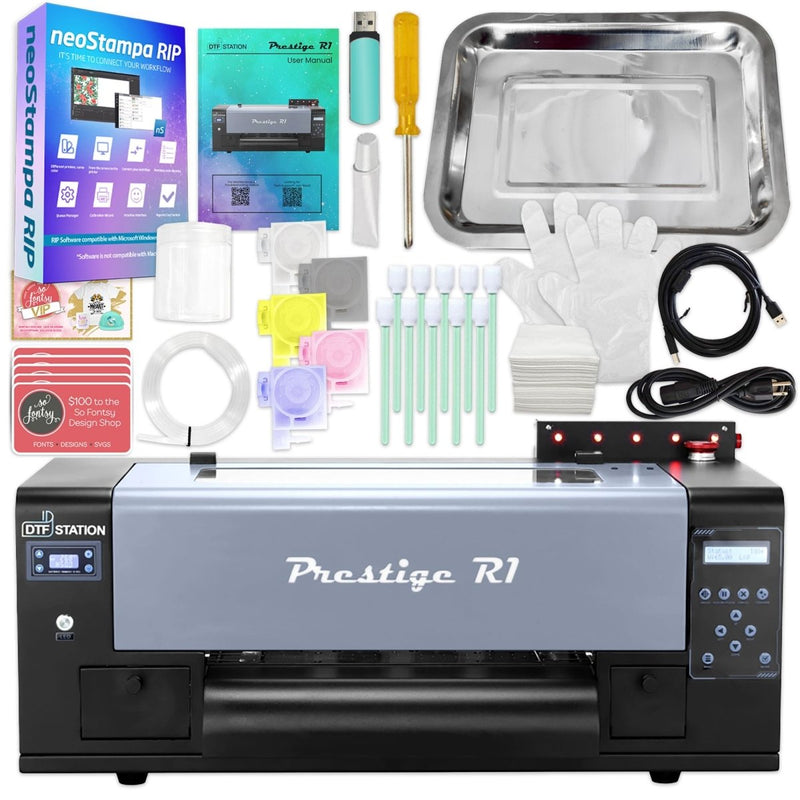 Prestige R1 Direct To Film (DTF) Roll Printer with Inks, Supplies Swing Design 2