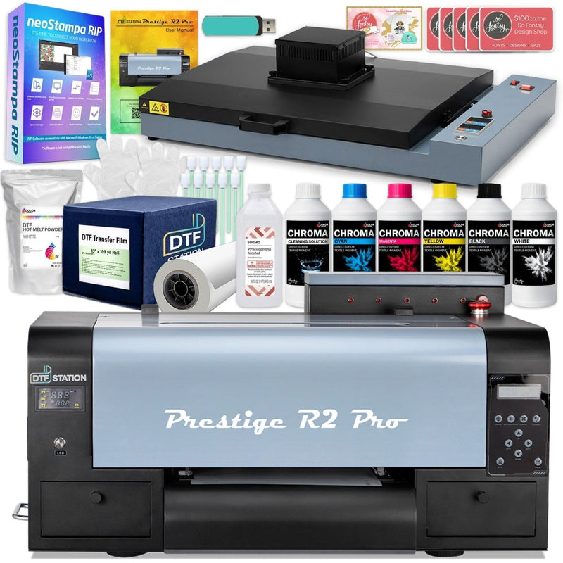 Prestige R2 PRO Direct To Film (DTF) Roll Printer w/ Oven, Filter & Supplies - Swing Design1