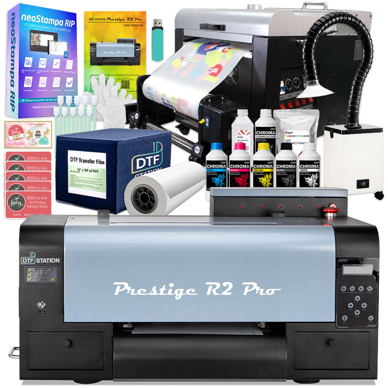Prestige R2 PRO DTF Roll Printer w/ 14" Inline Shaker & Oven Bundle DTF Bundles Prestige