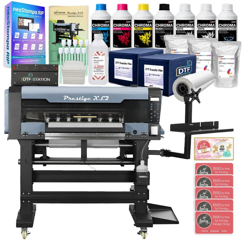 Prestige XL2 Direct To Film (DTF) Printer w/ Accessories & Training - 24" - Swing Design1