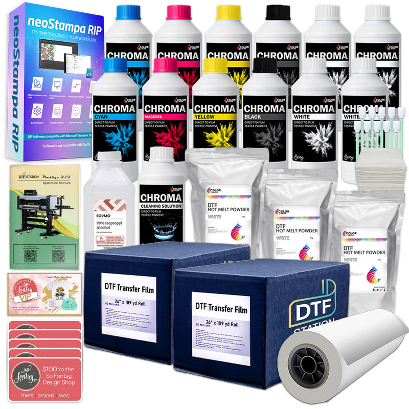 Prestige XL2 Direct To Film (DTF) Printer w/ L24R Oven Deluxe Bundle & Training DTF Bundles Prestige