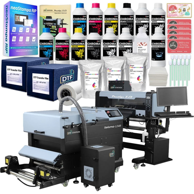 Prestige XL2 Direct To Film (DTF) Printer w/ L24R Oven Deluxe Bundle & Training - Swing Design