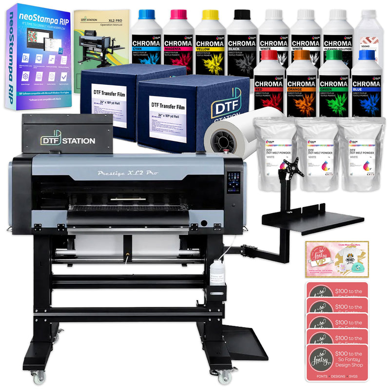 Prestige XL2 PRO Direct To Film (DTF) Printer w/ Accessories & Training - 24" DTF Bundles Prestige