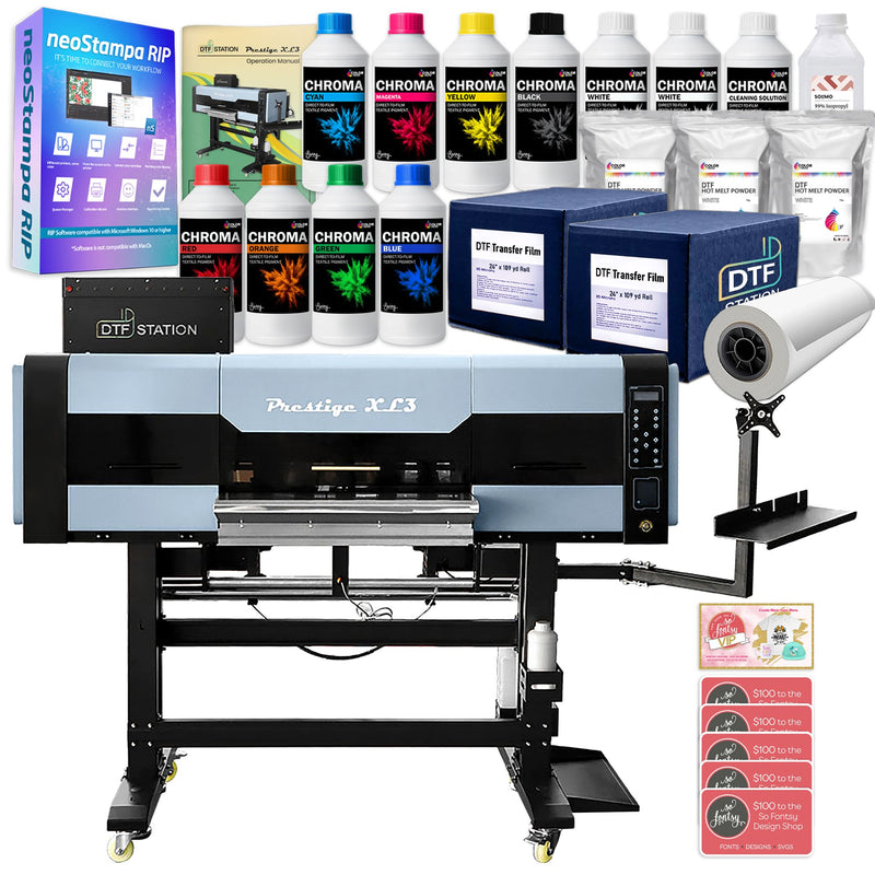 Prestige XL3 Direct To Film (DTF) Printer w/ Accessories & Training - 24" DTF Bundles Prestige