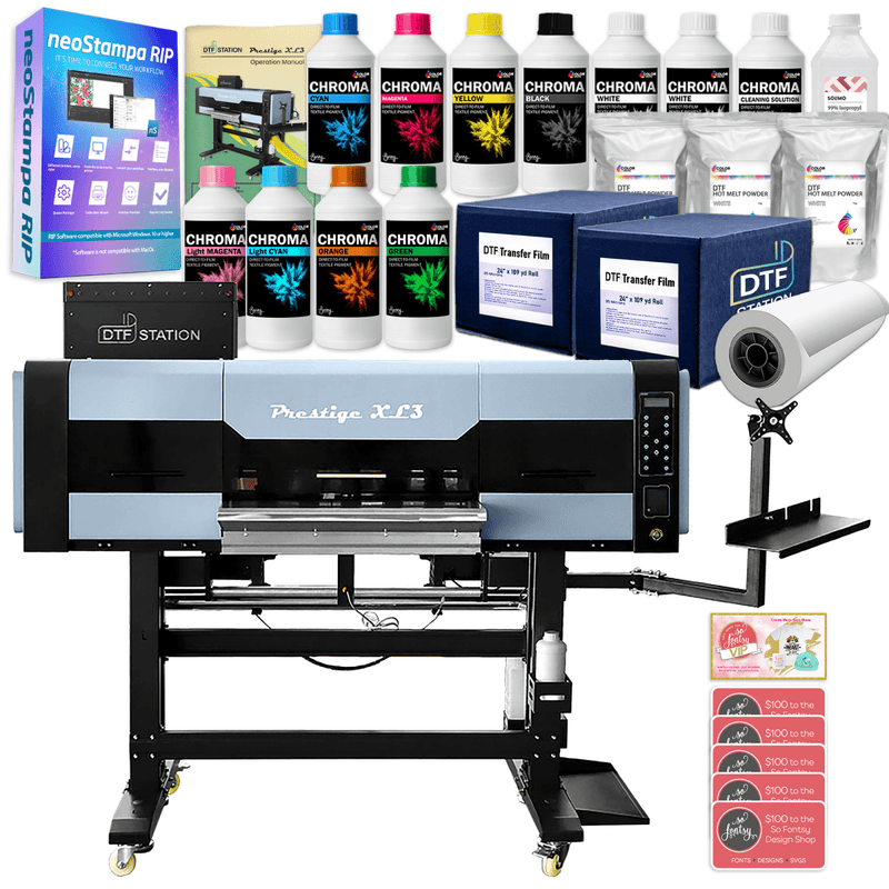 Prestige XL3 Direct To Film (DTF) Printer w/ Accessories & Training - 24" - Swing Design1