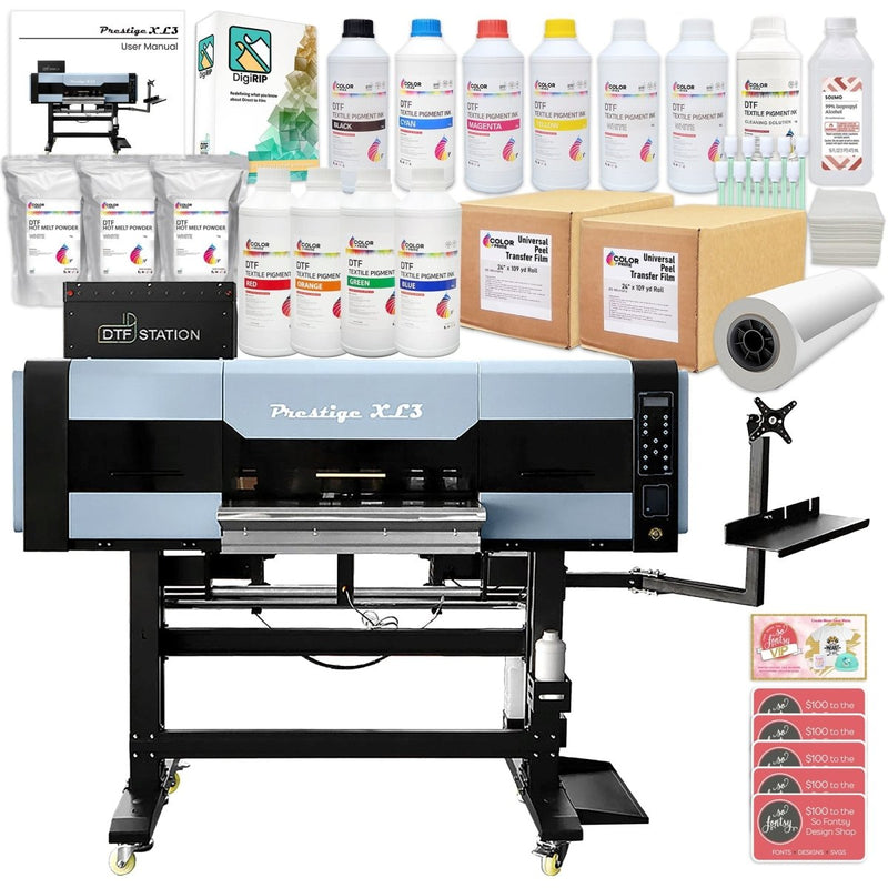 Prestige XL3 DTF Printer & Miro 24 Inline Shaker w/ Accessories & Training - 24" - Swing Design24