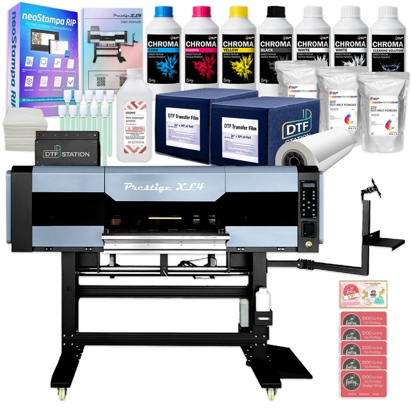 Prestige XL4 Direct To Film (DTF) Printer w/ Accessories & Training - 24" Swing Design 1