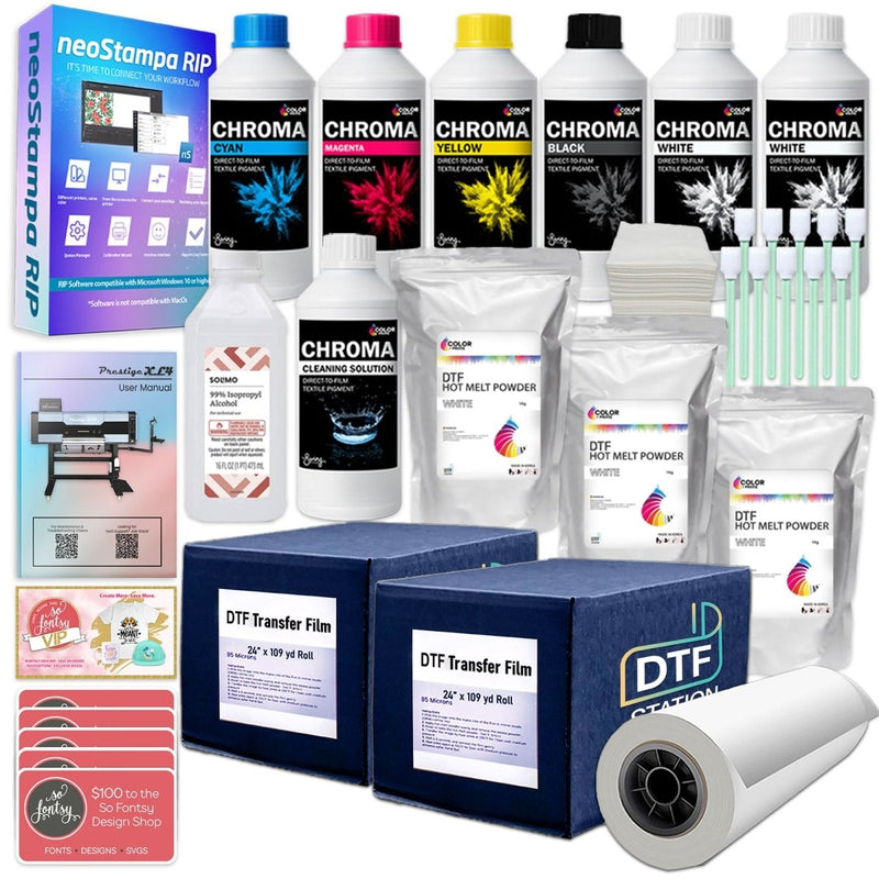 Prestige XL4 Direct To Film (DTF) Printer w/ Accessories & Training - 24" Swing Design 3
