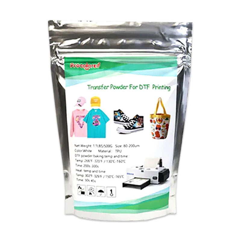 Procolored Direct to Film (DTF) Curing Powder 1KG Bag Swing Design 2