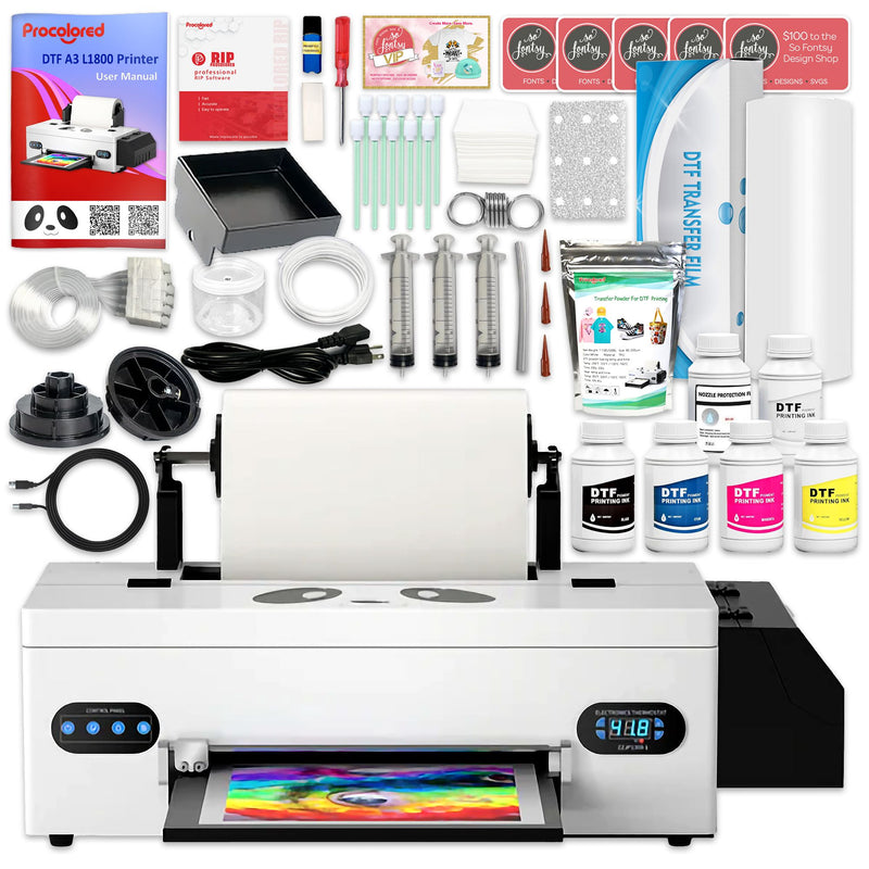 Procolored F13 DTF L1800 Roll Printer Bundle with Inline Auto Shaker Oven DTF Bundles Procolored