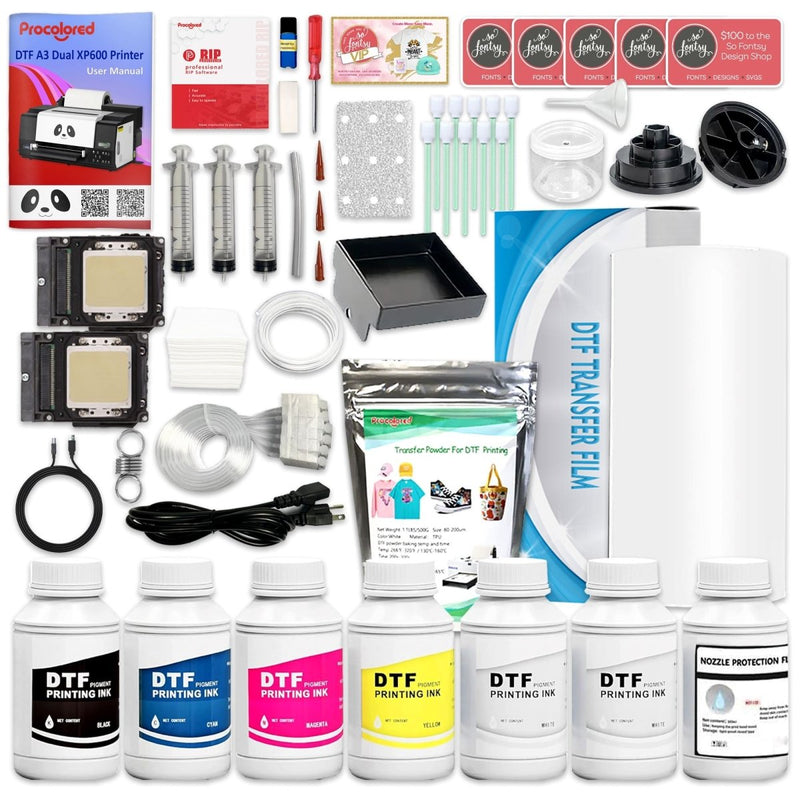 Procolored F13 PRO A3 DTF Roll Printer Business Production Bundle with Stand - Swing Design