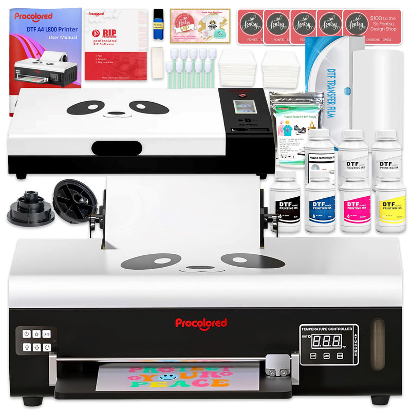 Procolored F8 Direct to Film (DTF) L800 Roll Printer & Oven Bundle DTF Bundles Procolored